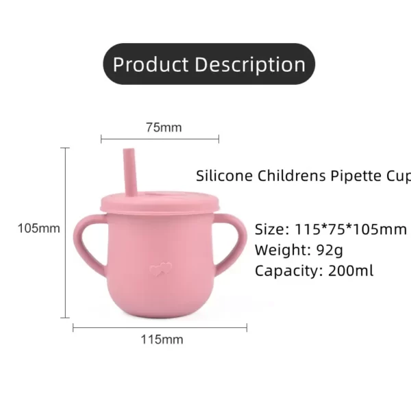 Silicone children pipette cup